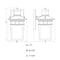 Vaxcel Ridge 6.5-in. W 1 Light Aluminum Black Motion Sensor Dusk to Dawn Outdoor Wall Lantern Clear Glass T0728 - alternate 4